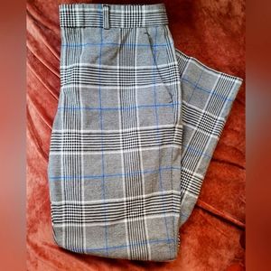 Plaid business casual dress pants